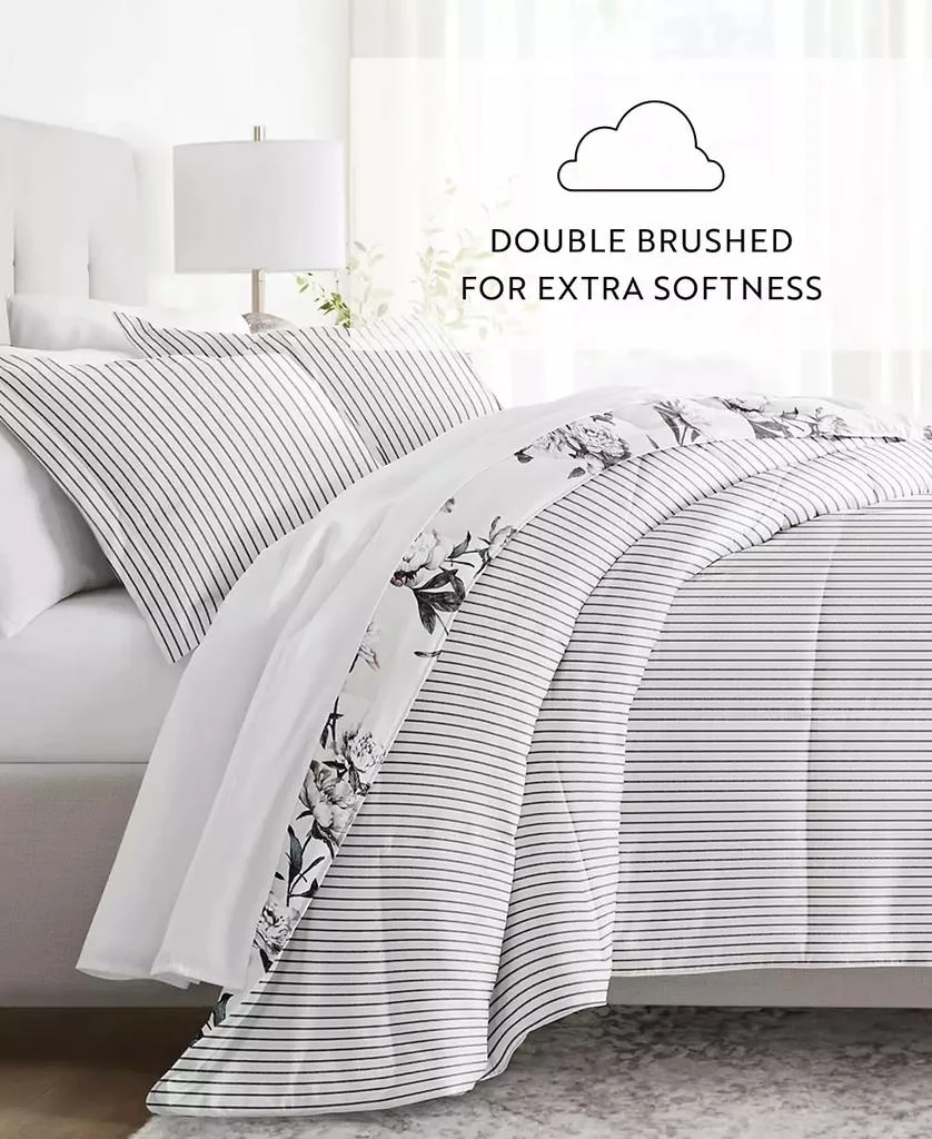 IENJOY HOME Vintage-Like Magnolia Stripe 2-Piece Comforter Set 4
