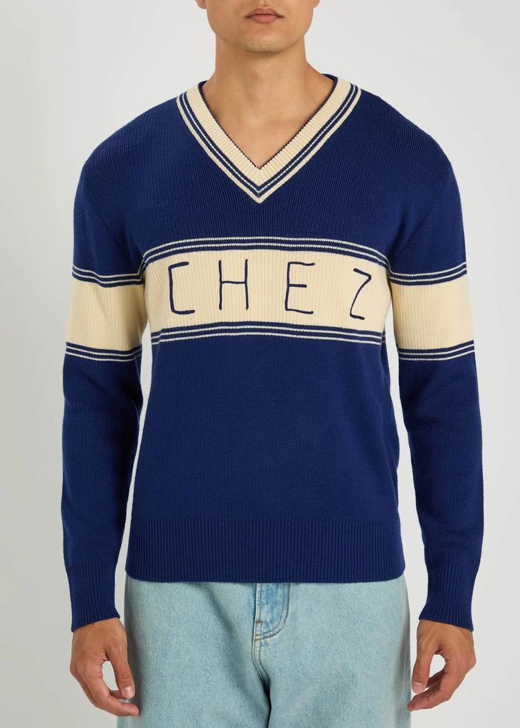 Valentino Logo-embroidered knit jumper 2