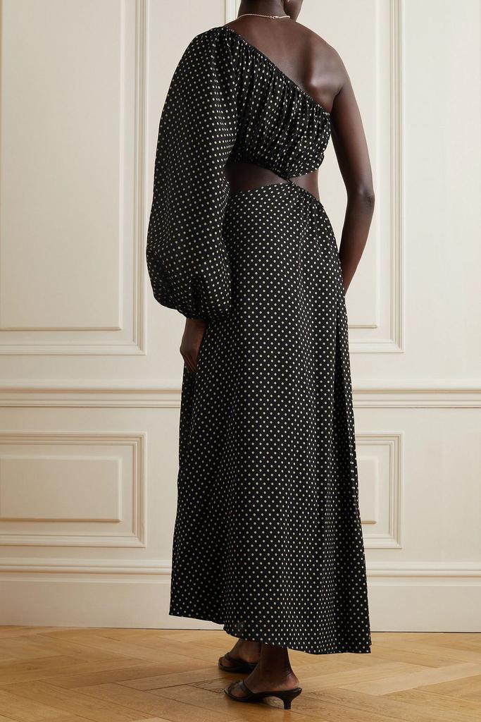 【MATTEAU】organic cotton and silk-blend maxi ドレス MATTEAU Pintucked organic cotton and silk-blend maxi dress