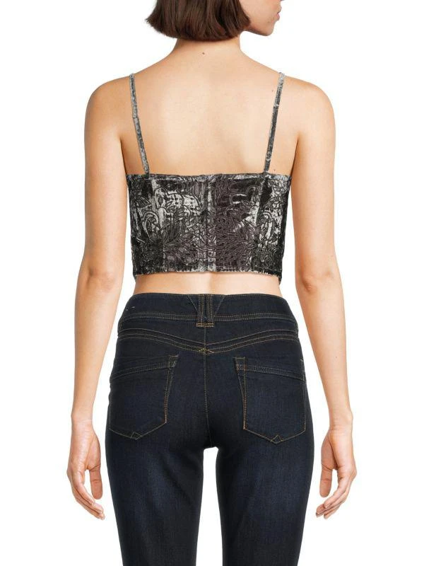 Hemant & Nandita Paisley Velvet Corset 2