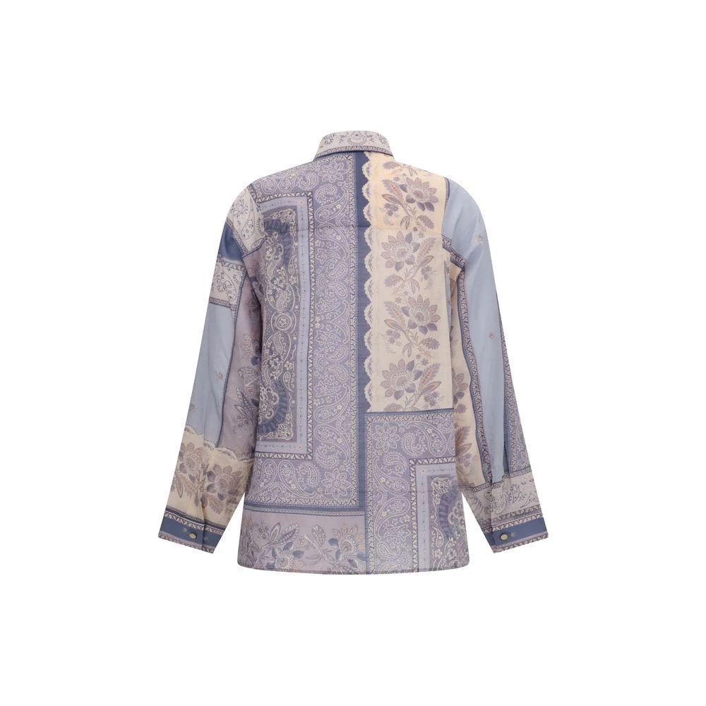Zimmermann Purple Cotton Pattern Shirt 2
