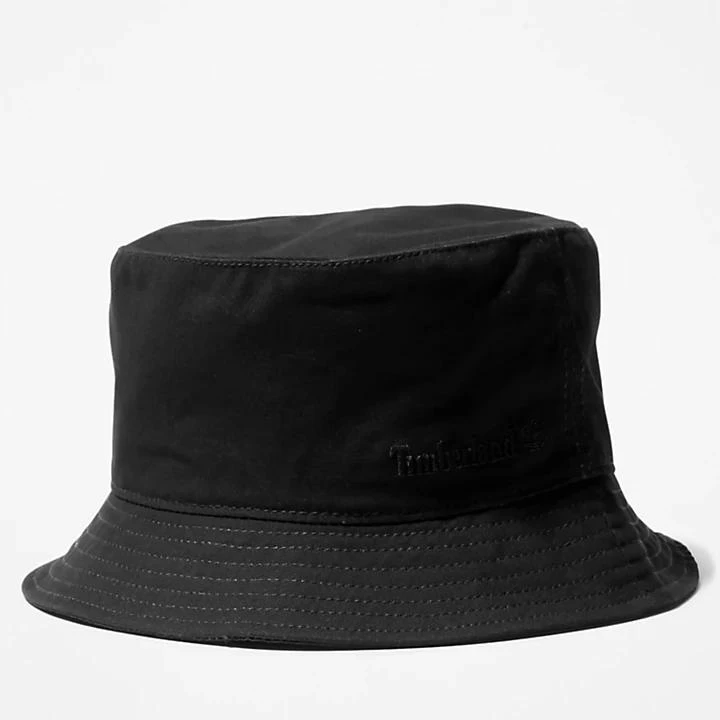 Timberland Peached Cotton Canvas Bucket Hat for Men in Black 1