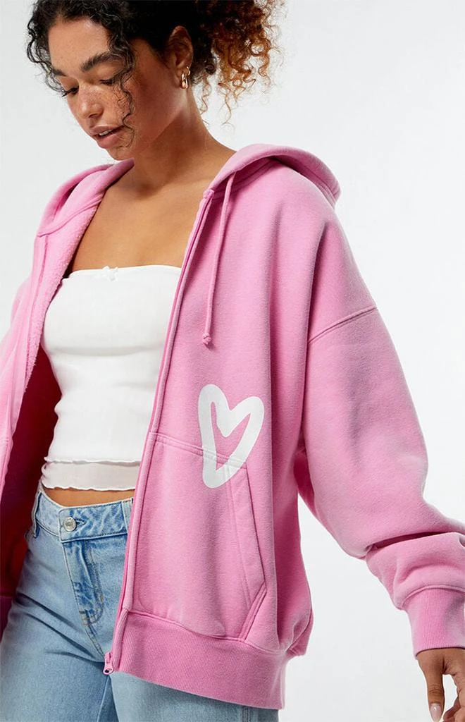 PacSun LA Kind Zip Up Oversized Hoodie 2