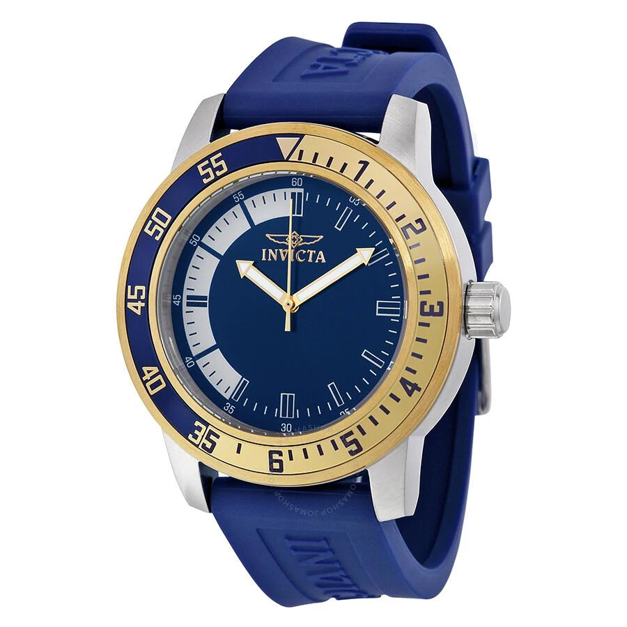 Invicta Specialty Blue Dial Blue Rubber Men's Watch 12847 1