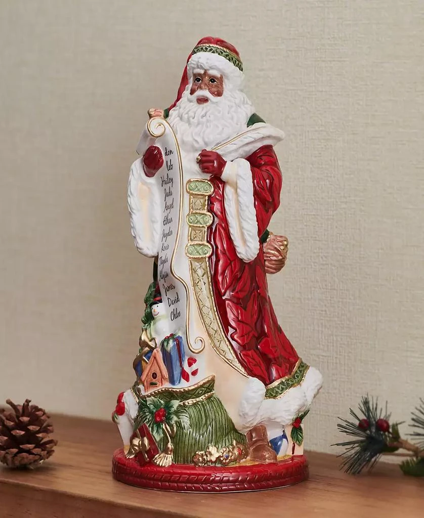 Fitz and Floyd Studio Collection 13-Inch African-American Santa Figurine 9