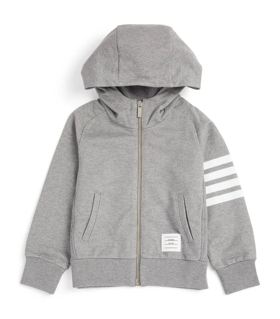 Thom Browne 4-Bar Zip-Up Hoodie (2-12 Years) 1
