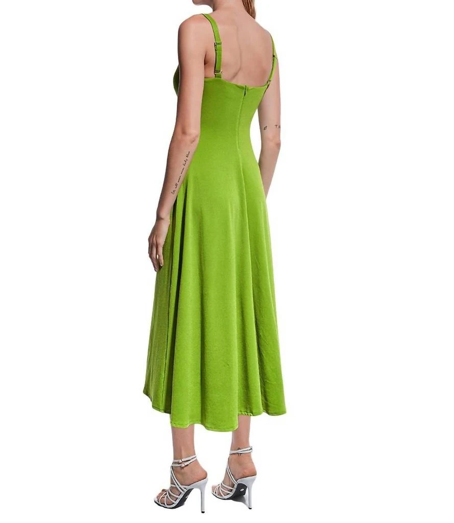 blue dress for baby girl Long Satin Slit Bridesmaid Dresses with Pockets main image 0