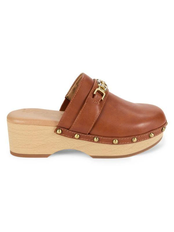 Sam Edelman Kaye Studded Faux Leather Platform Mules 1
