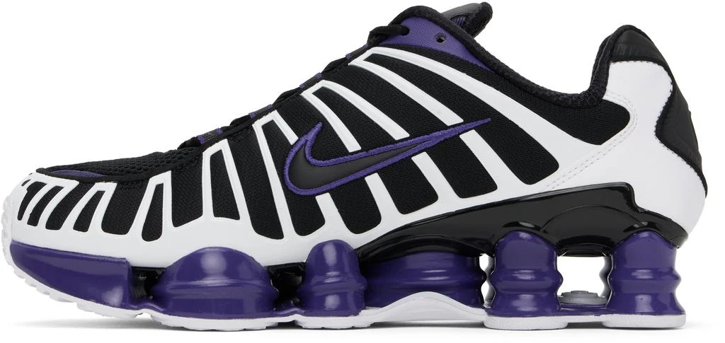 NIKE Black & White Shox TL Sneakers 3