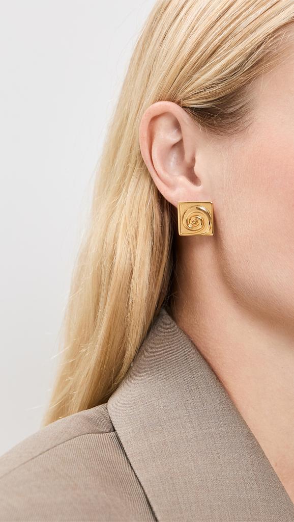 Anni Lu Swirly Square Earrings