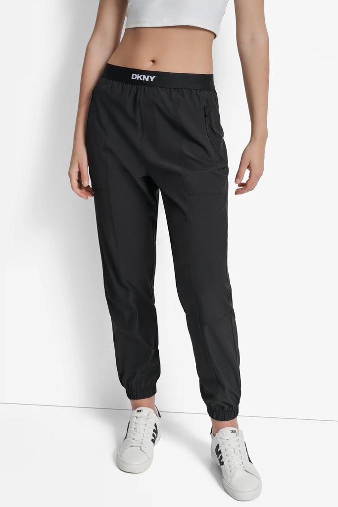 DKNY EXTRA HIGH-RISE LOGO-WAIST JOGGER