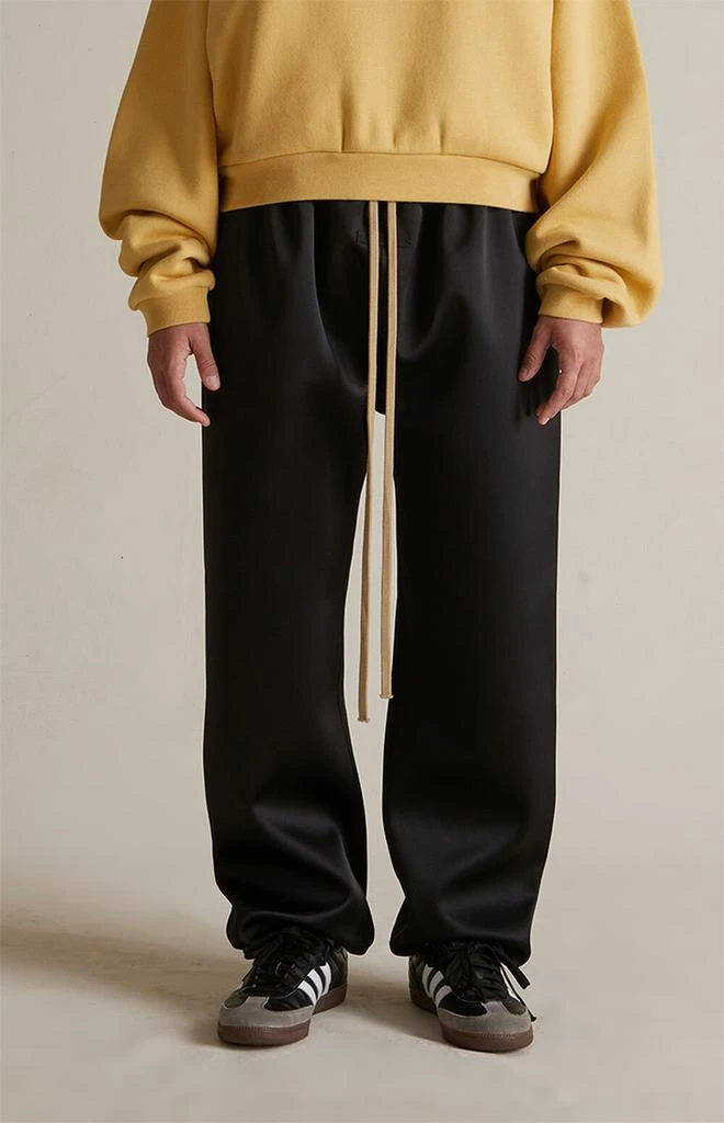 Essentials Women's Black Satin Sweatpants 3