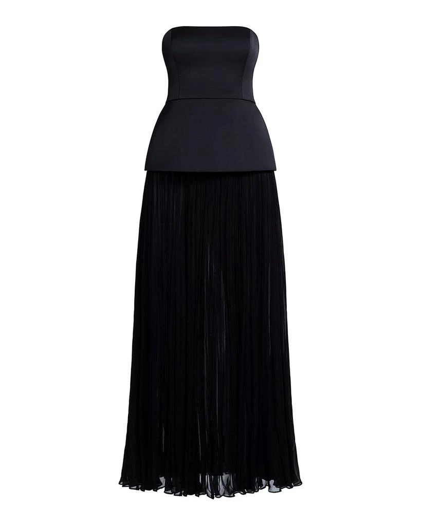 BCBG Strapless Peplum Gown 7