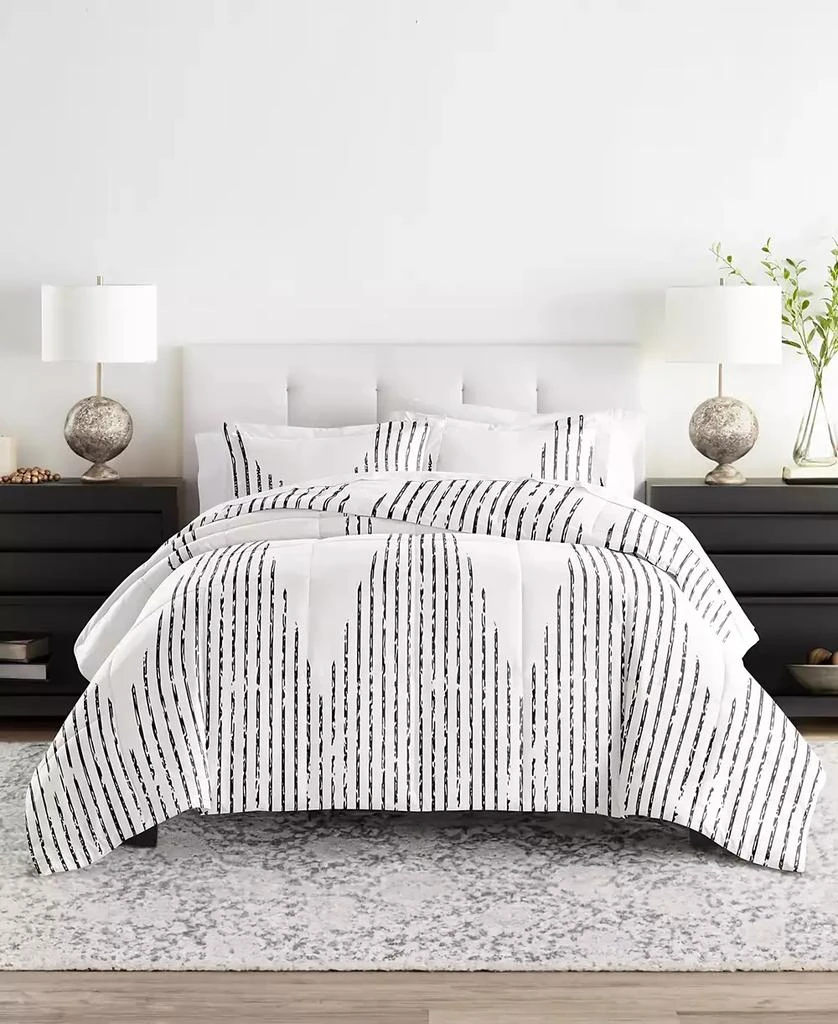 IENJOY HOME Ultra Soft Diamond Stripe 3-Pc. Comforter Set 3