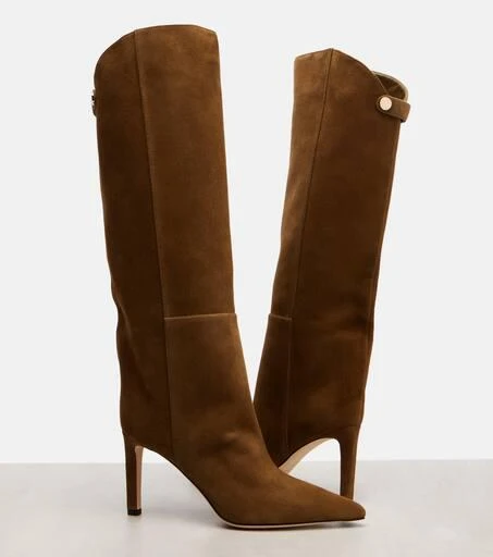 Jimmy Choo Alizze 85 suede knee-high boots 5