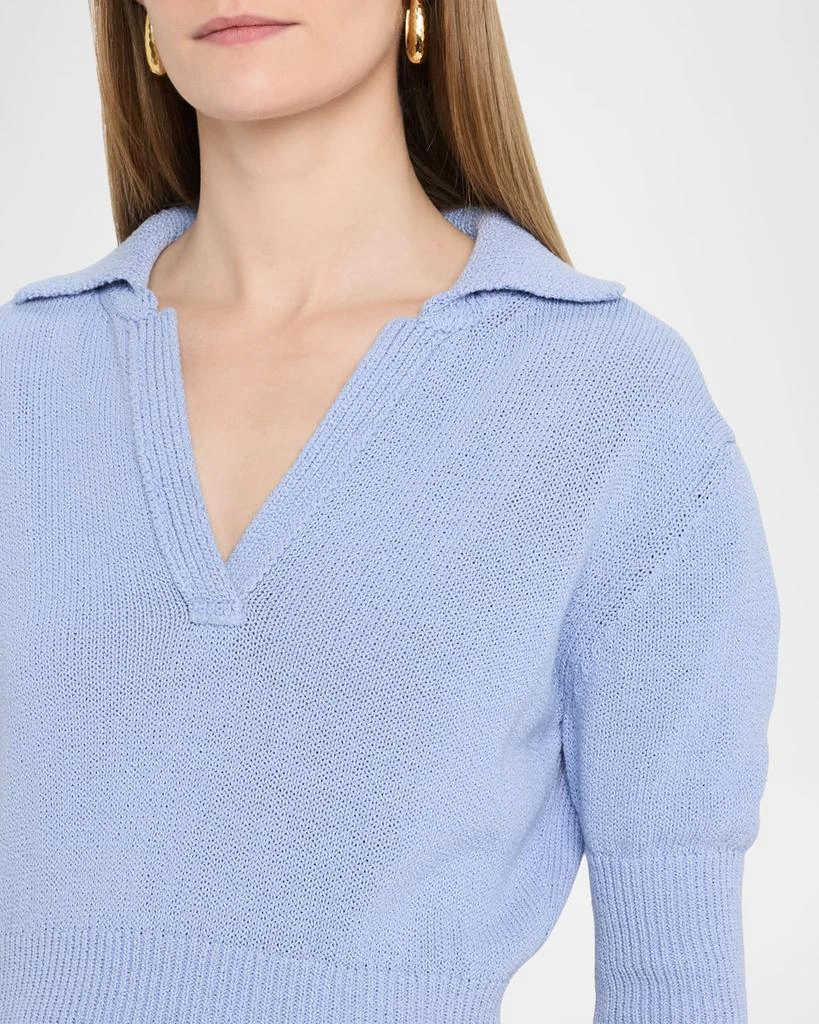 Proenza Schouler Reeve Polo Knit Top 5