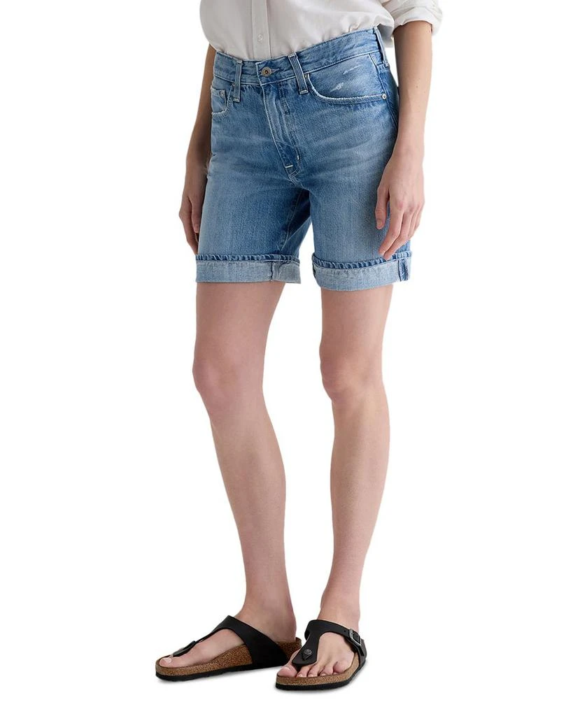 AG Ex Boyfriend Mid Rise Bermuda Shorts in 17 Years Divergent 5