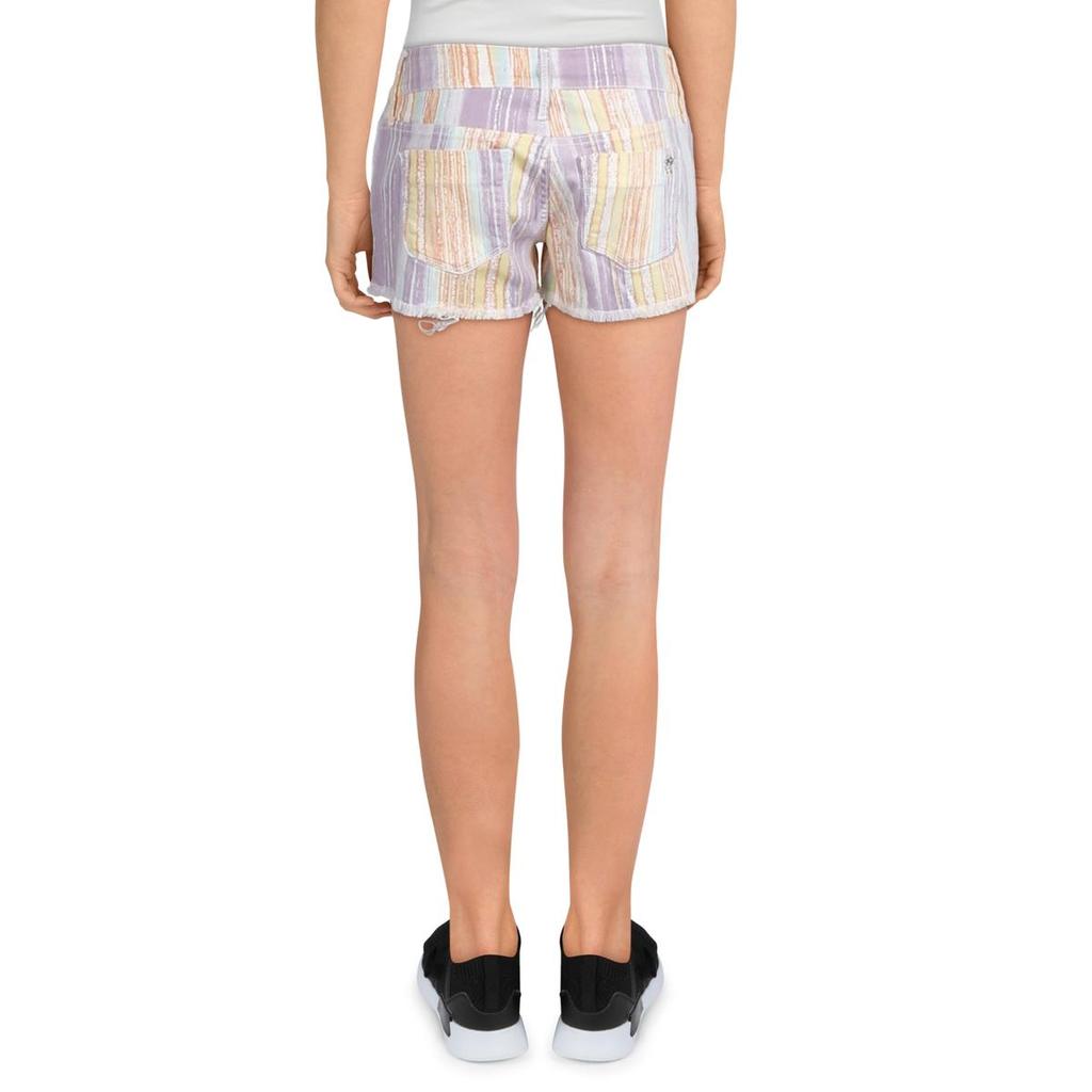 Black Orchid Womens Cut Off Striped Shorts