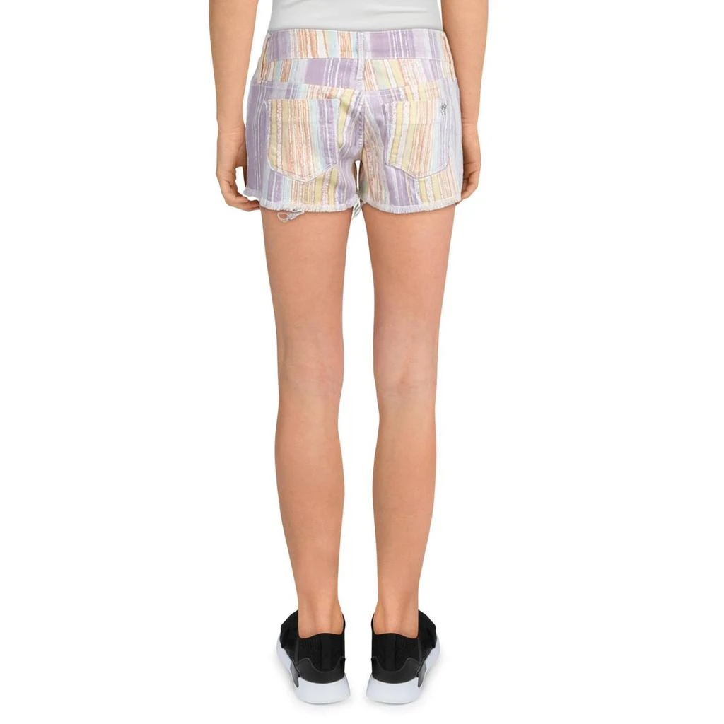 Black Orchid Womens Cut Off Striped Shorts 2