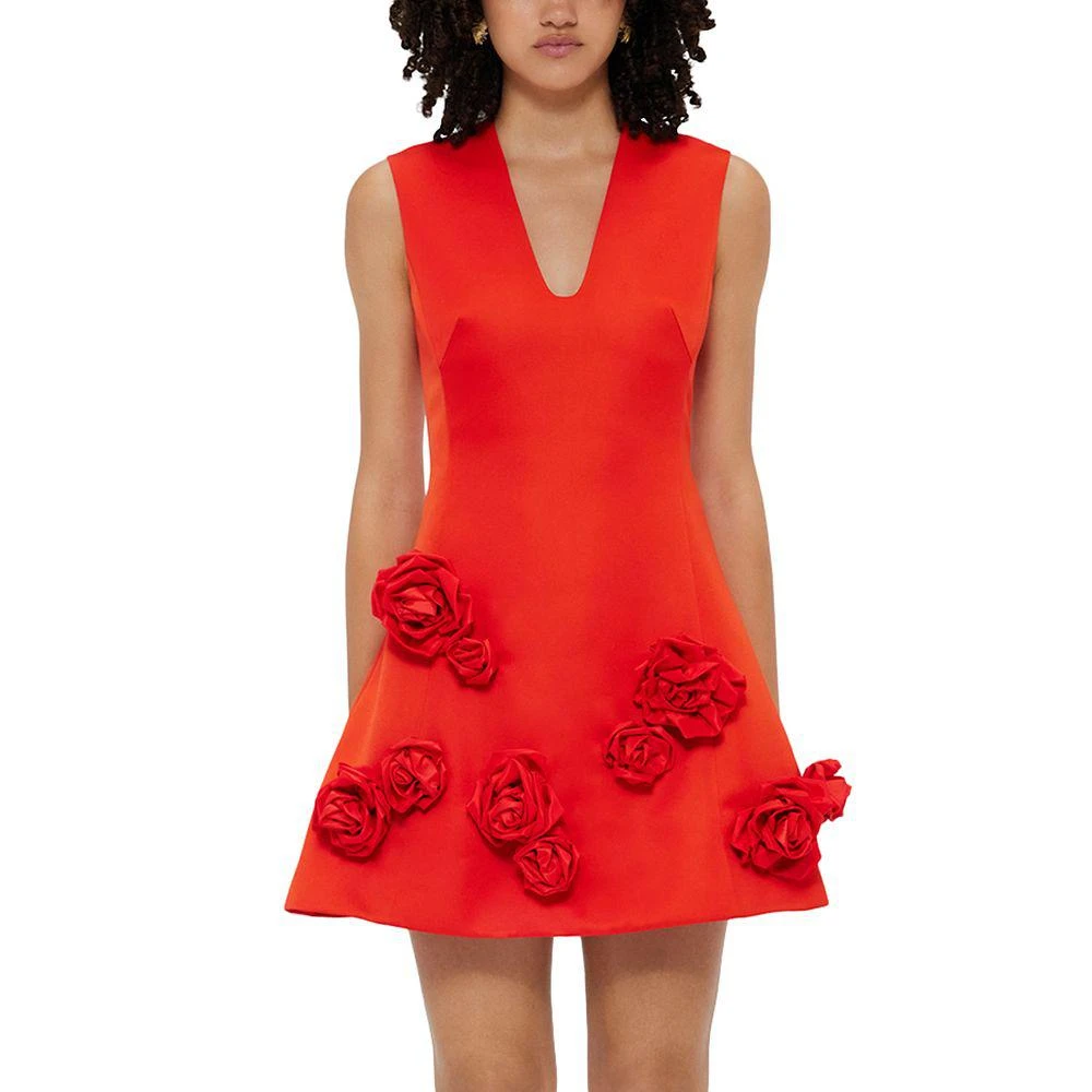 LEO LIN Rosette Mini Dress 1
