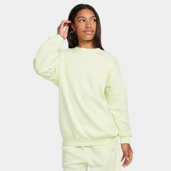 NIKE Girls' Nike Sportswear Club Fleece Oversized Sweatshirt 1