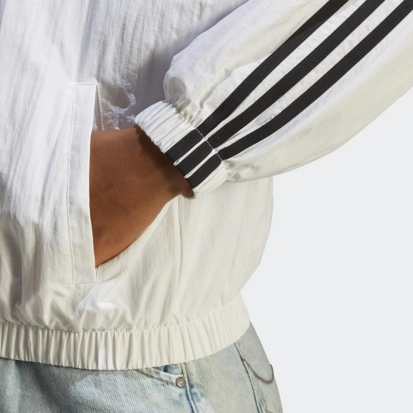 Adidas Women's adidas Essentials 3-Stripes Woven Windbreaker 6