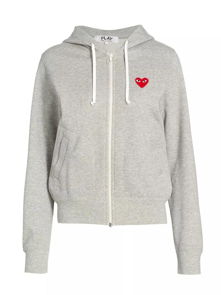 Comme des Garcons Heart Back Zip Hoodie 1