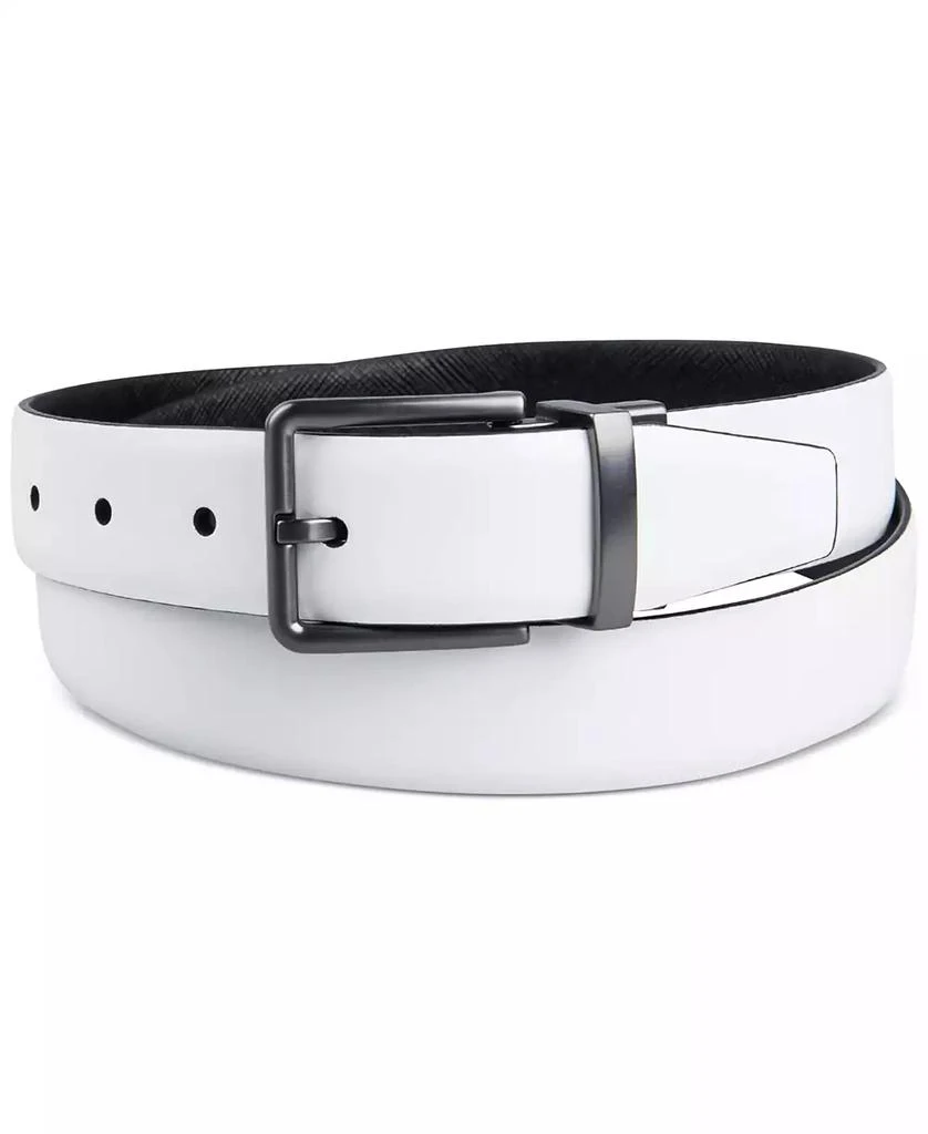 Calvin Klein Men's Reversible Textured Leather Dress Belt, Created for Macy's 6