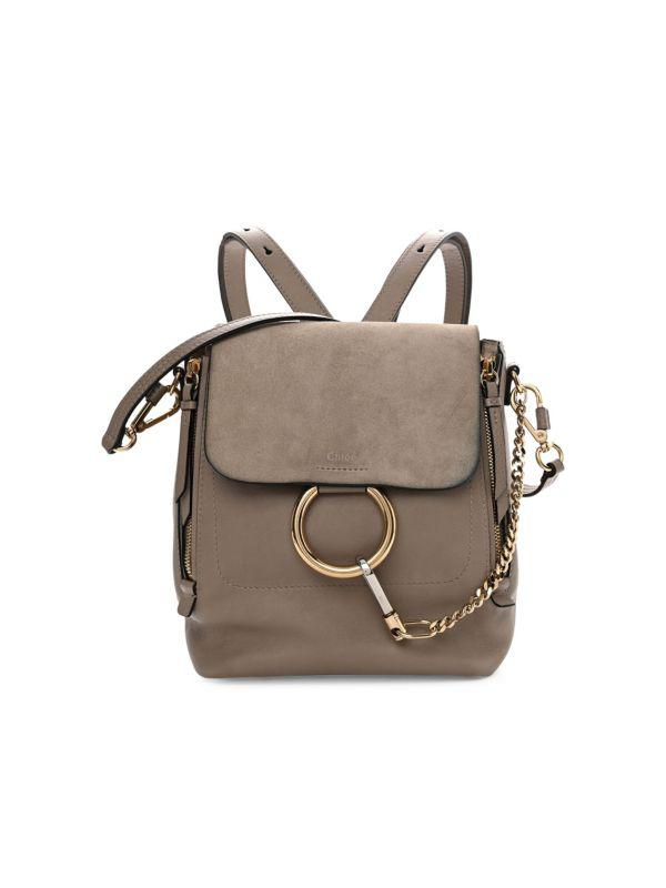 Chloé Two Way Leather Backpack