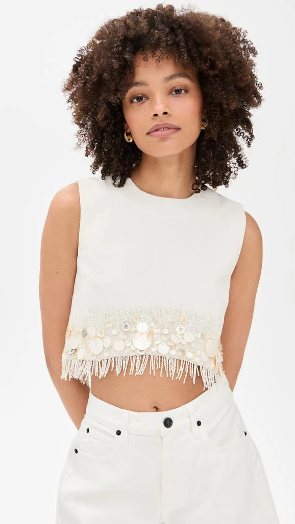 AMUR Antonella Shell Beaded Top 6