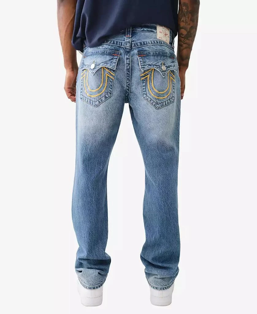 True Religion Men's Ricky Flap Rope Stitch Straight Jean 3