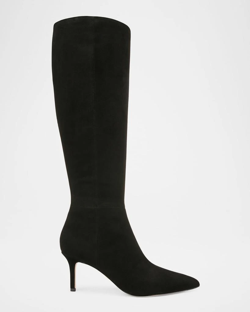 VERONICA BEARD Suede Stiletto Knee Boots 1