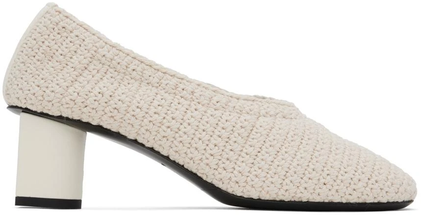 CO Off-White Crochet Heels 1