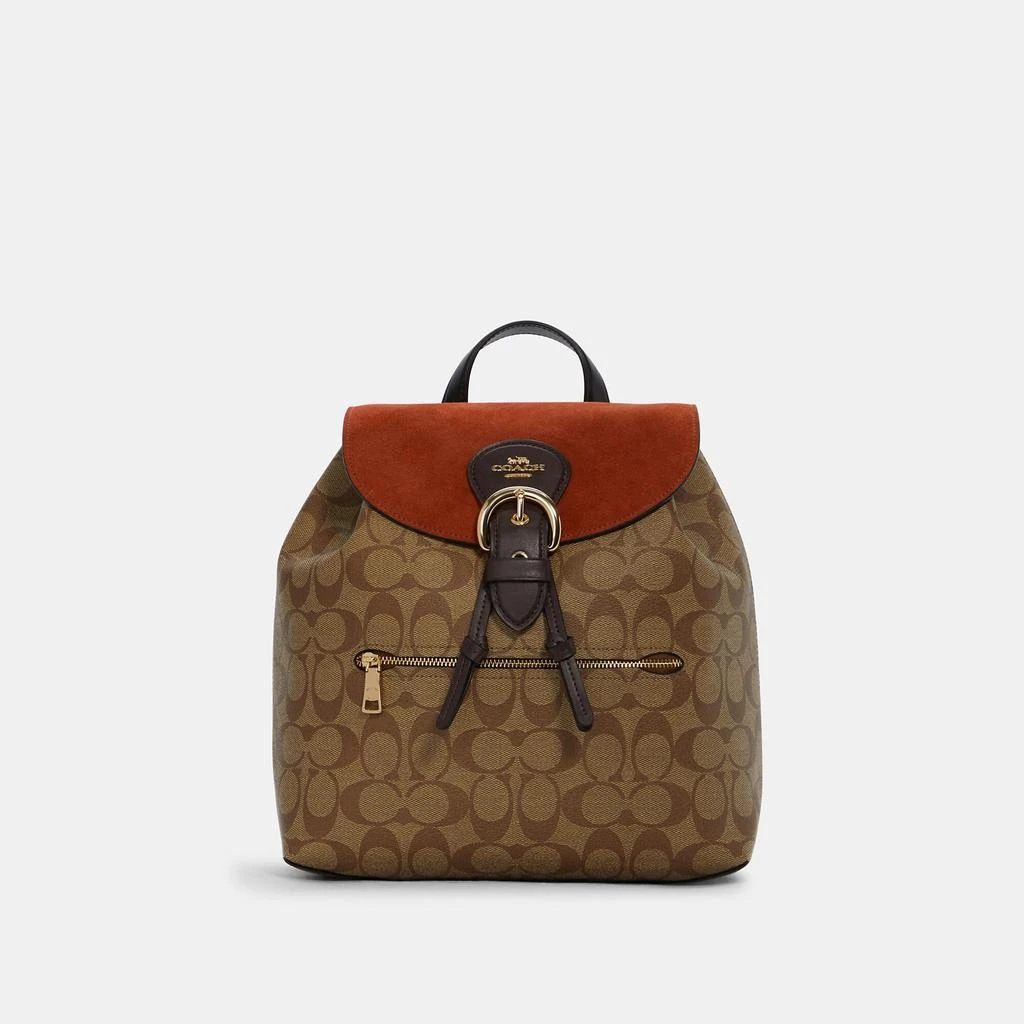 Coach Coach Outlet Kleo Backpack In Signature Canvas 1