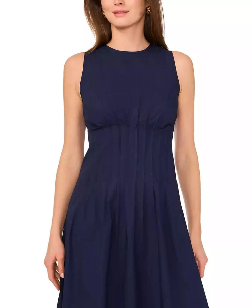 1. State Women's Sleeveless Pintuck Cotton Midi Dress 2