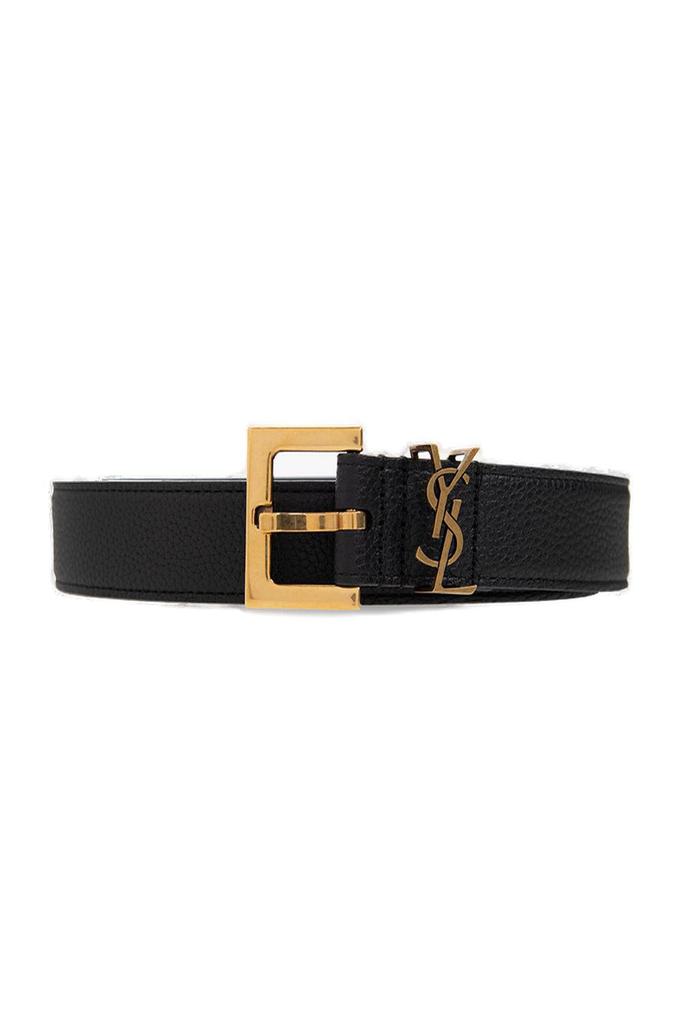 ベルト SAINT LAURENT BLACK BELT WITH CHARNIERE BUCKLE Yves Saint Laurent Black belt with Charniere buckle - Belts