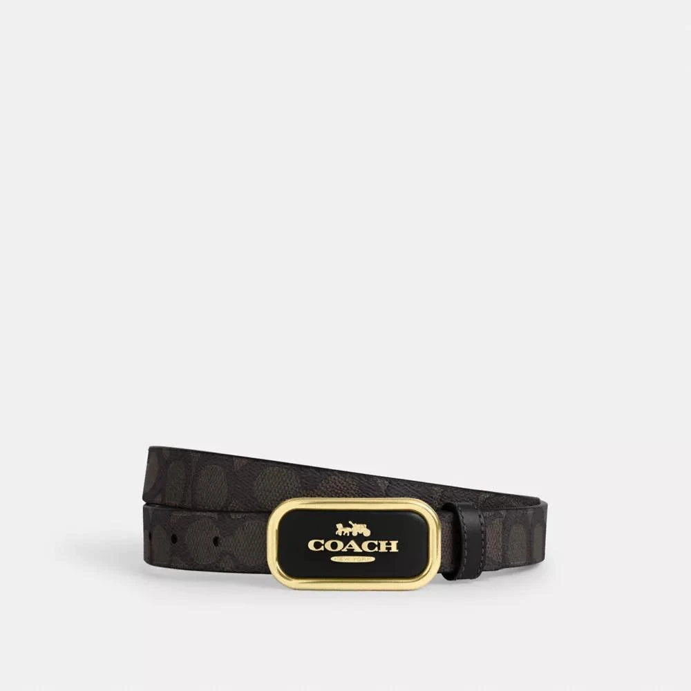 Coach Signature Buckle Cut To Size Reversible Morgan Belt, 25 Mm 1