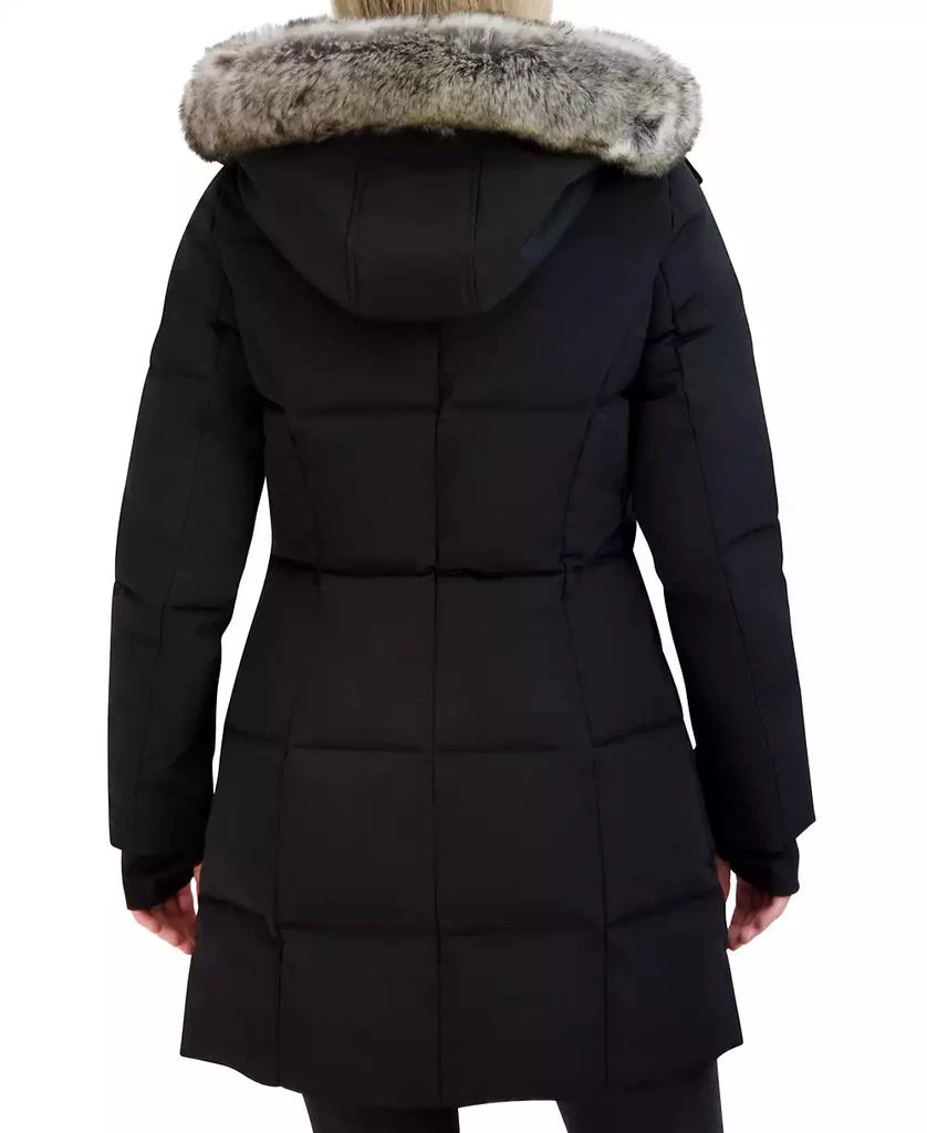 Nautica Women's Faux-Fur-Trim Hooded Puffer Coat 2
