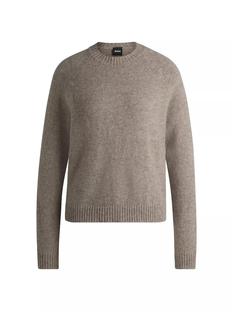 Hugo Boss Crew-Neck Sweater in Stretch Fabric 1