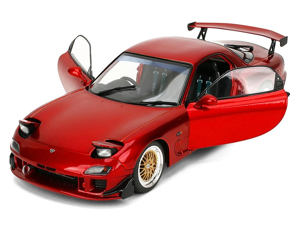 Jada Mazda RX7 Type RS (FD3S) RHD (Right Hand Drive) Orange Metallic "Pink Slips" Series 1/18 Diecast Model Car by 2