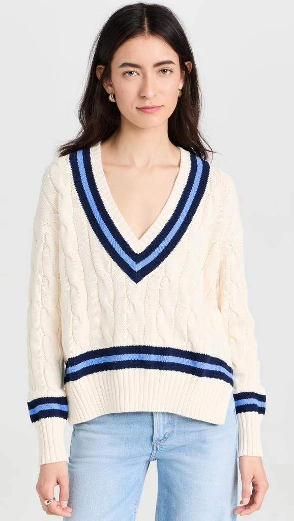 Ralph Lauren Cable Knit Cotton Cricket Sweater 1