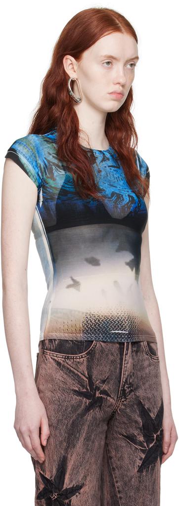 Masha Popova Blue Scorpion Headlight T-Shirt