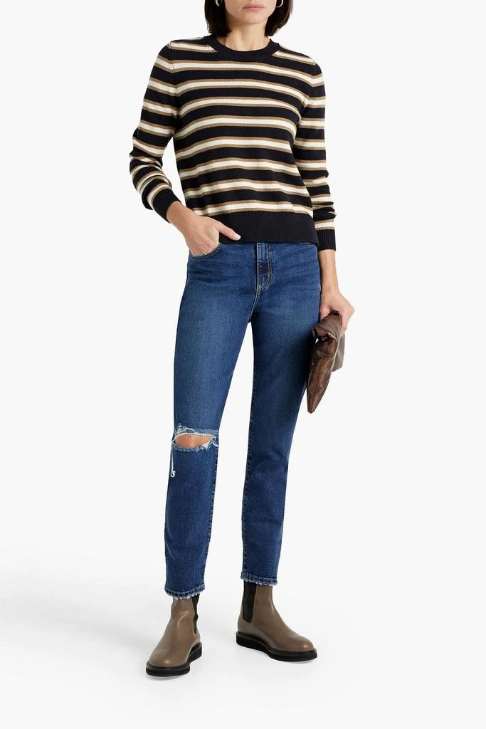 Nobody Denim Frankie cropped distressed high-rise skinny jeans 2