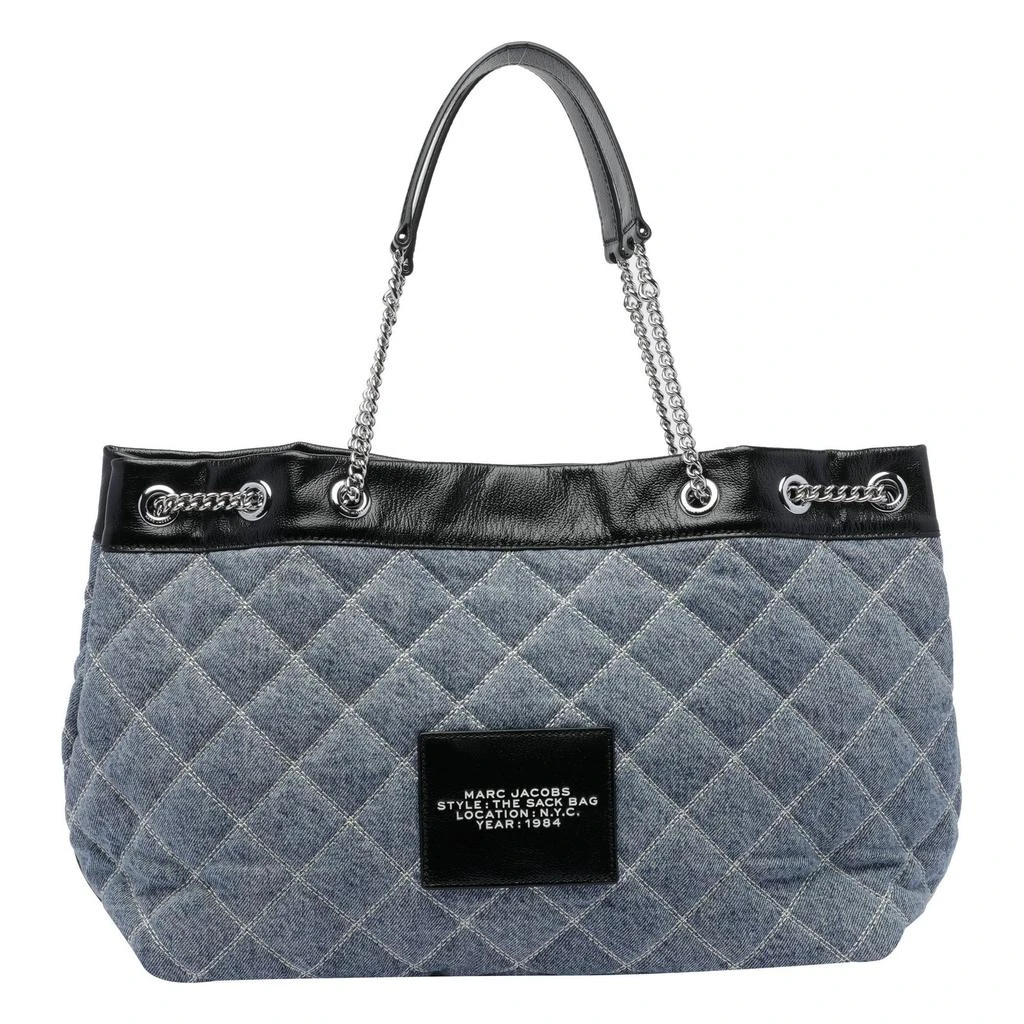 Marc Jacobs Marc Jacobs The Quilted Denim Large Chain Sack Bag 2