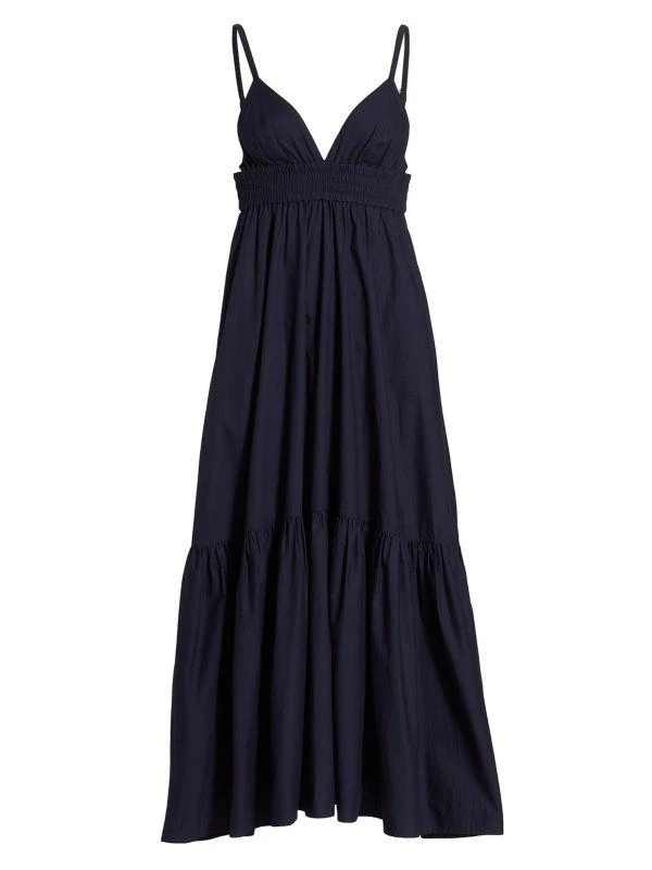 A.L.C. Rhodes V-Neck Tiered Maxi Dress 6