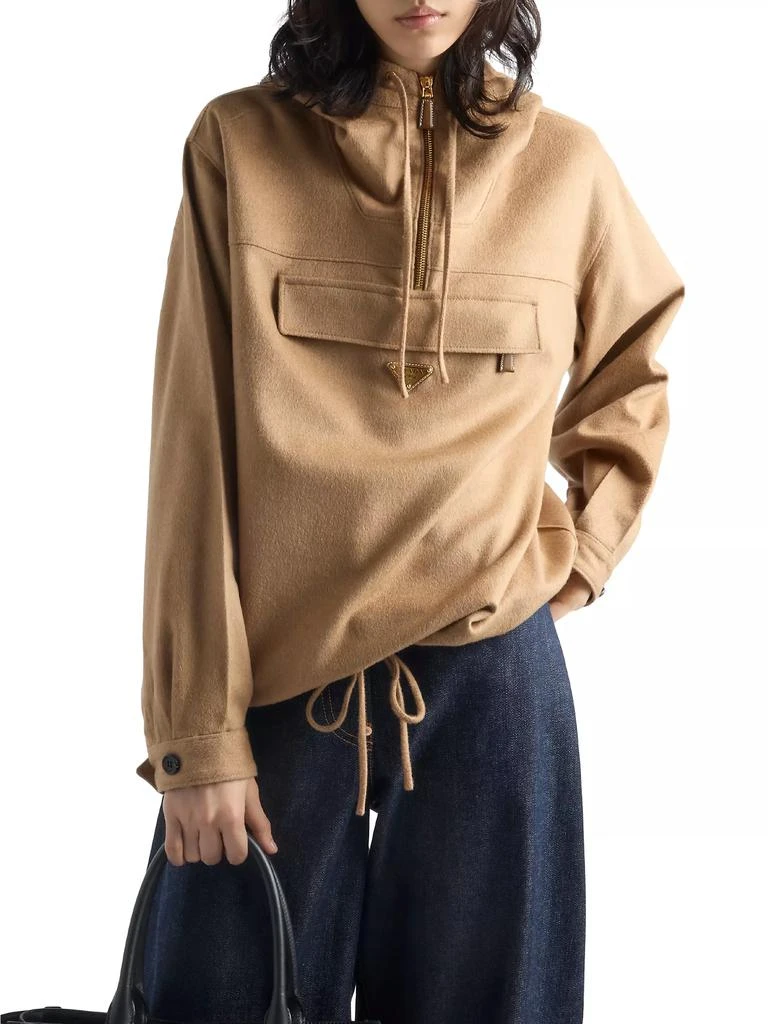 Prada Camel-Hair Anorak 2