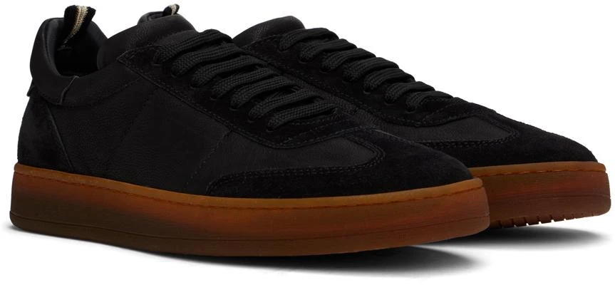 Officine Creative Black Rekombined 001 Sneakers 4