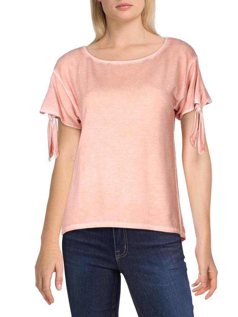 Red Haute Womens Tencel Knot l Casual Top