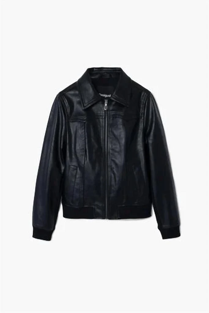 Desigual Desigual - FAUX LEATHER BIKER JACKET 5