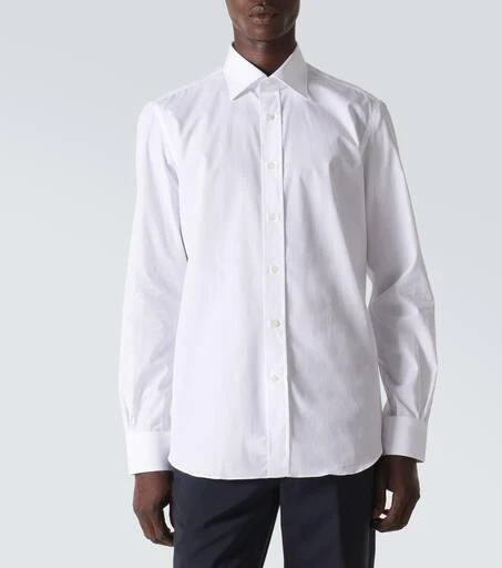 Thom Sweeney Lecce cotton poplin shirt 3